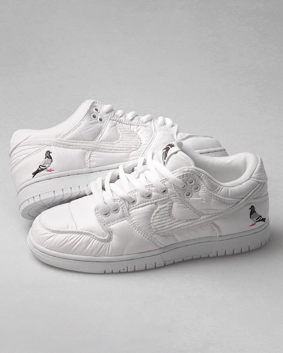 “顶奢联名杀疯了❗|ALBINO × MONCLER「鸽子」SB Dunk Low Lux冰雪暴击"